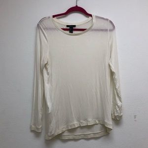White Long Sleeve Tee